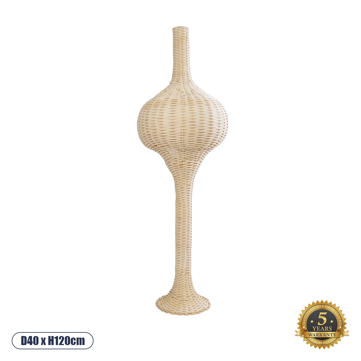 02050 GloboStar® ALADDIN 02050 Boho Επιδαπέδιο Φωτιστικό Μονόφωτο 1 x E27 IP20 Μπεζ Ξύλο – Μ40 x Π40 x Υ120cm 02050 GloboStar® ALADDIN 02050 Boho Επιδαπέδιο Φωτιστικό Μονόφωτο 1 x E27 IP20 Μπεζ Ξύλο – Μ40 x Π40 x Υ120cm