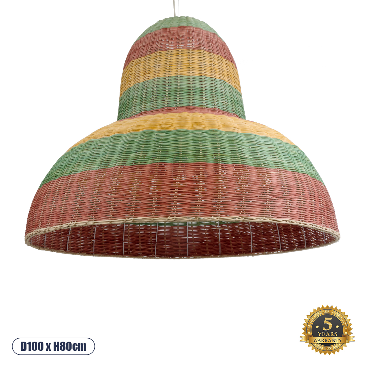 02059 GloboStar® CABALLEROS 02059 Boho Κρεμαστό Φωτιστικό Καμπάνα Μονόφωτο 1 x E27 IP20 Πολύχρωμο Ξύλο – Μ100 x Π100 x Υ80cm 02059 GloboStar® CABALLEROS 02059 Boho Κρεμαστό Φωτιστικό Καμπάνα Μονόφωτο 1 x E27 IP20 Πολύχρωμο Ξύλο – Μ100 x Π100 x Υ80cm