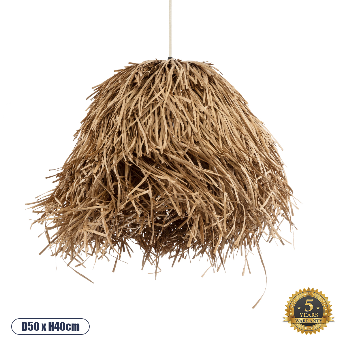 02157 GloboStar® GUADELOUPE 02157 Boho Κρεμαστό Φωτιστικό Πλέγμα Μονόφωτο 1 x E27 IP20 Μπεζ Ράφια – Μ50 x Π50 x Υ40cm 02157 GloboStar® GUADELOUPE 02157 Boho Κρεμαστό Φωτιστικό Πλέγμα Μονόφωτο 1 x E27 IP20 Μπεζ Ράφια – Μ50 x Π50 x Υ40cm