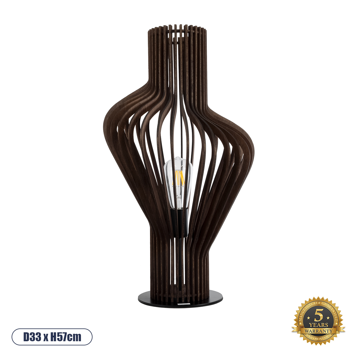 02177 GloboStar® MIHIRO 02177 Boho Επιτραπέζιο Φωτιστικό Πορτατίφ Μονόφωτο 1 x E27 IP20 Καφέ Ξύλο με Μαύρο Μέταλλο – Μ33 x Π33 x Υ57cm 02177 GloboStar® MIHIRO 02177 Boho Επιτραπέζιο Φωτιστικό Πορτατίφ Μονόφωτο 1 x E27 IP20 Καφέ Ξύλο με Μαύρο Μέταλλο – Μ33 x Π33 x Υ57cm