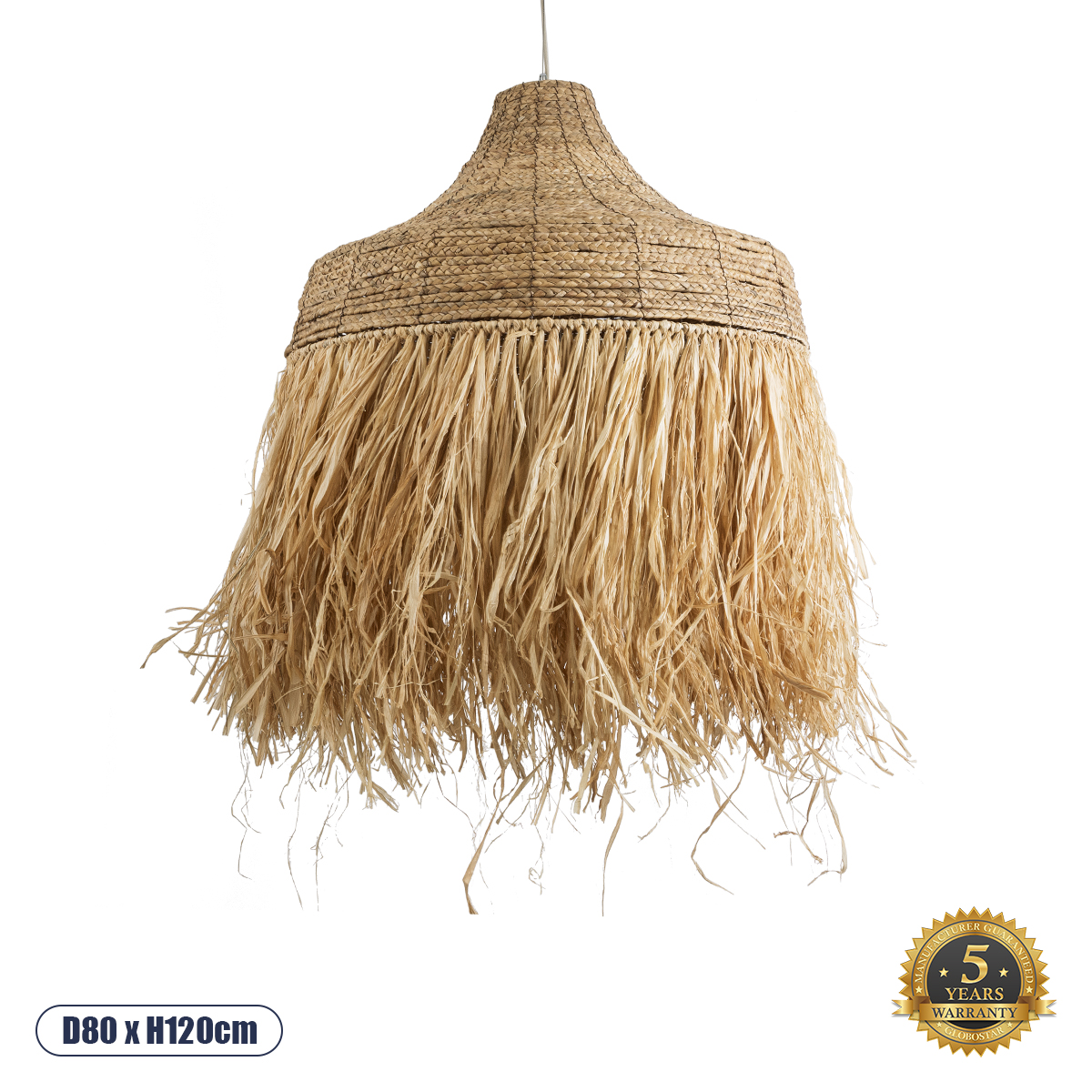 02186 GloboStar® PORTOFERRAIO 02186 Boho Κρεμαστό Φωτιστικό Καμπάνα Μονόφωτο 1 x E27 IP20 Μπεζ Raffia – Μ80 x Π80 x Υ120cm 02186 GloboStar® PORTOFERRAIO 02186 Boho Κρεμαστό Φωτιστικό Καμπάνα Μονόφωτο 1 x E27 IP20 Μπεζ Raffia – Μ80 x Π80 x Υ120cm