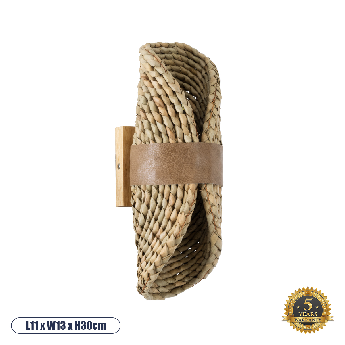 02222 GloboStar® GUAVA 02222 Boho Επιτοίχιο Φωτιστικό Απλίκα Δίφωτο 2 x G9 IP20 Μπεζ Ξύλο με Μπεζ Δέρμα – Μ11 x Π13 x Υ30cm 02222 GloboStar® GUAVA 02222 Boho Επιτοίχιο Φωτιστικό Απλίκα Δίφωτο 2 x G9 IP20 Μπεζ Ξύλο με Μπεζ Δέρμα – Μ11 x Π13 x Υ30cm