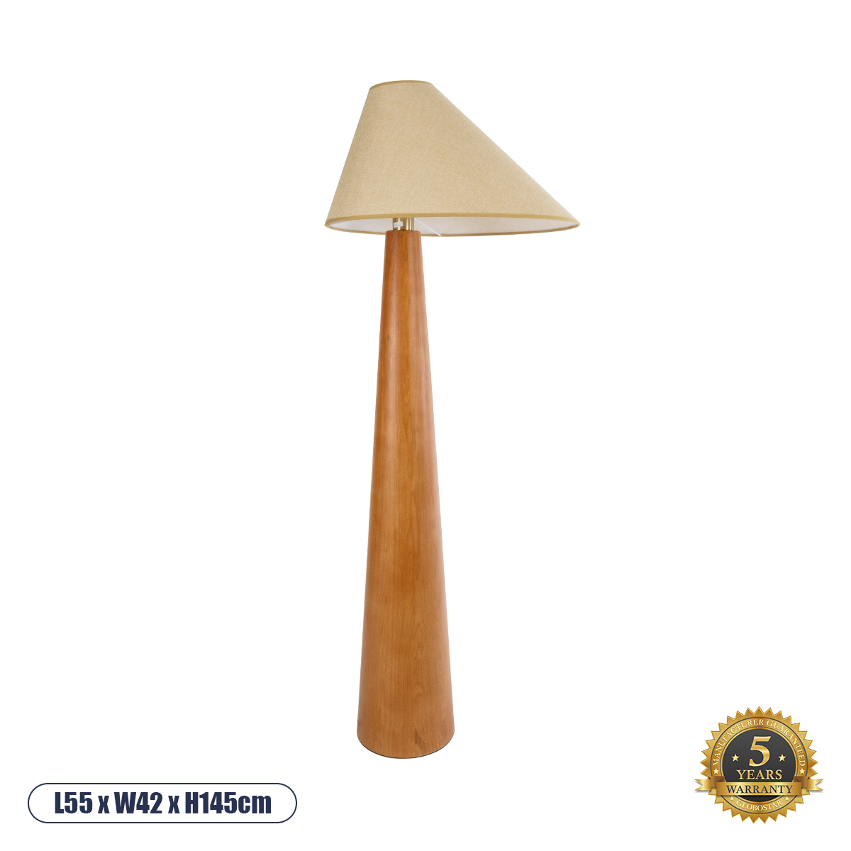 02230 GloboStar® KAUAI 02230 Boho Επιδαπέδιο Φωτιστικό Μονόφωτο 1 x E27 IP20 Καφέ Ξύλο με Μπεζ Ύφασμα – Μ55 x Π42 x Υ145cm 02230 GloboStar® KAUAI 02230 Boho Επιδαπέδιο Φωτιστικό Μονόφωτο 1 x E27 IP20 Καφέ Ξύλο με Μπεζ Ύφασμα – Μ55 x Π42 x Υ145cm