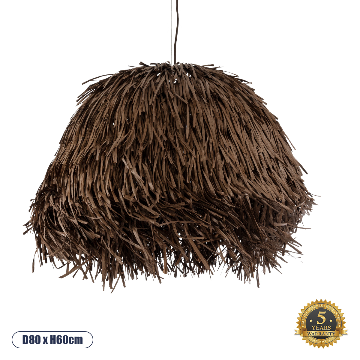 02294 GloboStar® GUADELOUPE 02294 Boho Κρεμαστό Φωτιστικό Πλέγμα Μονόφωτο 1 x E27 IP20 Καφέ Raffia – Μ80 x Π80 x Υ60cm 02294 GloboStar® GUADELOUPE 02294 Boho Κρεμαστό Φωτιστικό Πλέγμα Μονόφωτο 1 x E27 IP20 Καφέ Raffia – Μ80 x Π80 x Υ60cm