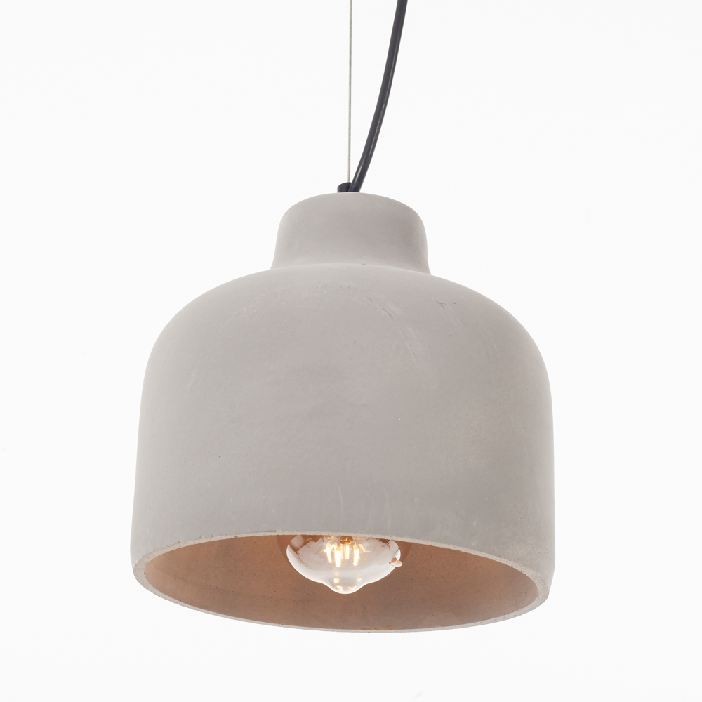 Artekko Cement Φωτιστικό Οροφής Μονόφωτο (Ε27) Τσιμεντένιο Γκρι (20x20x20)cm Artekko 023-3334