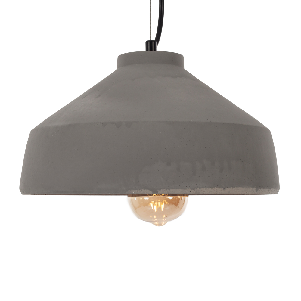 Artekko Cement Φωτιστικό Οροφής Μονόφωτο (Ε27) Τσιμεντένιο Γκρι (28x28x15)cm Artekko 023-3335
