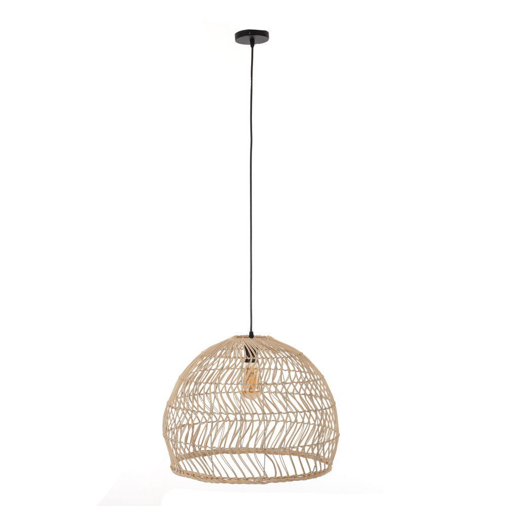 Artekko Bamboo Φωτιστικό Οροφής Μονόφωτο (Ε27) Φυσική Απόχρωση (55x55x40)cm Artekko 023-3355