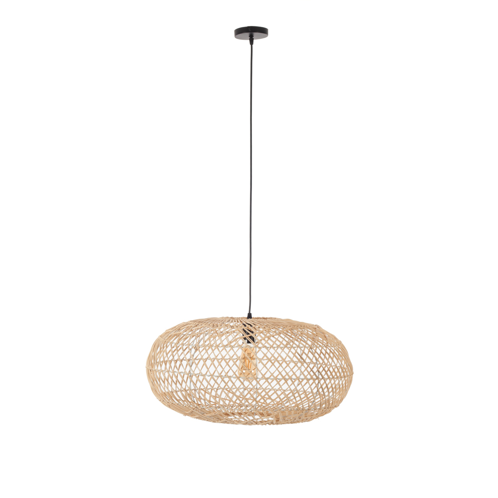 Artekko Bamboo Φωτιστικό Οροφής Μονόφωτο (Ε27) Φυσική Απόχρωση (60x60x35)cm Artekko 023-3361