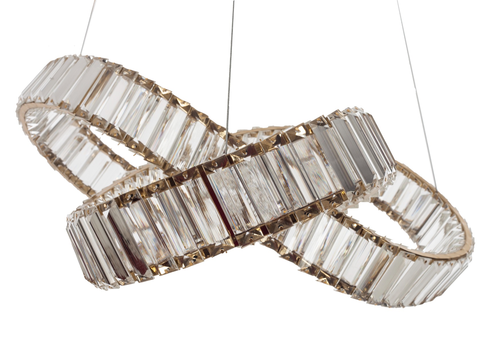 Artekko Iron Φωτιστικό Οροφής LED Χρυσό Μεταλλικό με Κρύσταλλα (60x60x30)cm 9w 3000K Artekko 023-3367