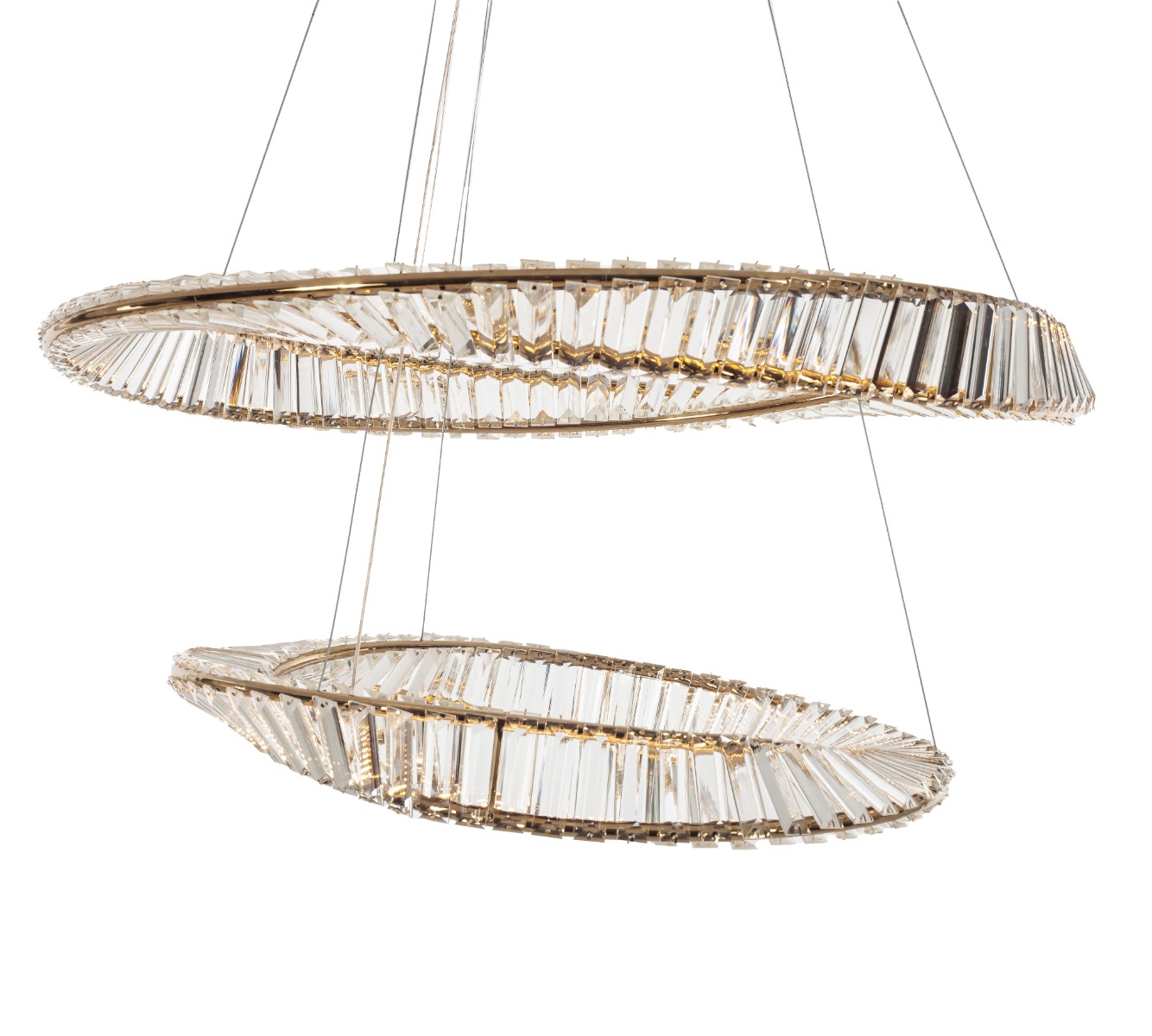 Artekko Iron Φωτιστικό Οροφής LED Χρυσό Μεταλλικό με Κρύσταλλα (82x82x20)cm 20w 3000K Artekko 023-3368