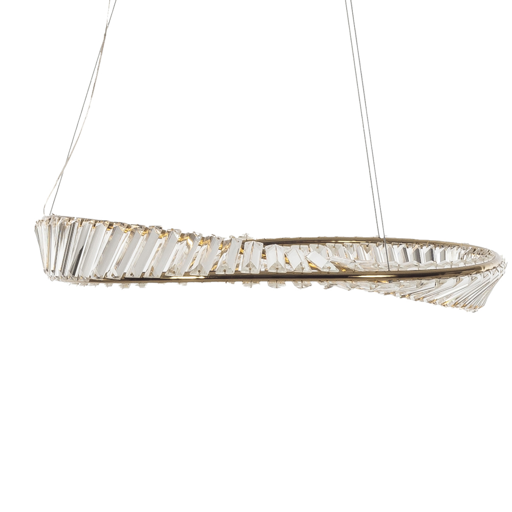 Artekko Iron Φωτιστικό Οροφής LED Χρυσό Μεταλλικό με Κρύσταλλα (82x82x20)cm 9w 3000K Artekko 023-3371