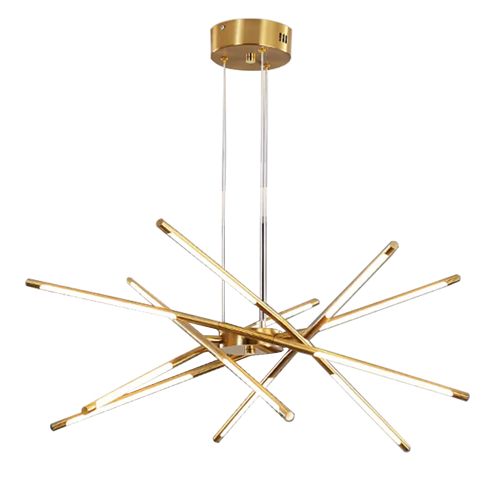 Artekko Iron Φωτιστικό Οροφής LED Χρυσό Μεταλλικό (80x80x60)cm 12w 3000K Artekko 023-3373