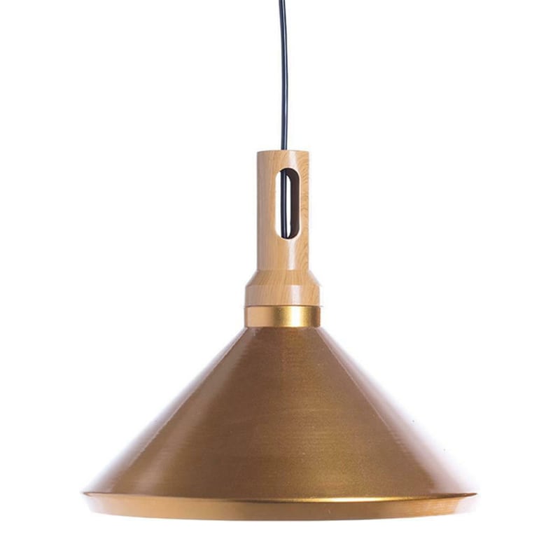 Artekko Flash Μεταλλικό Χρυσό Φωτιστικό Οροφής (E27) (35x35x29.5)cm Artekko 023-4034