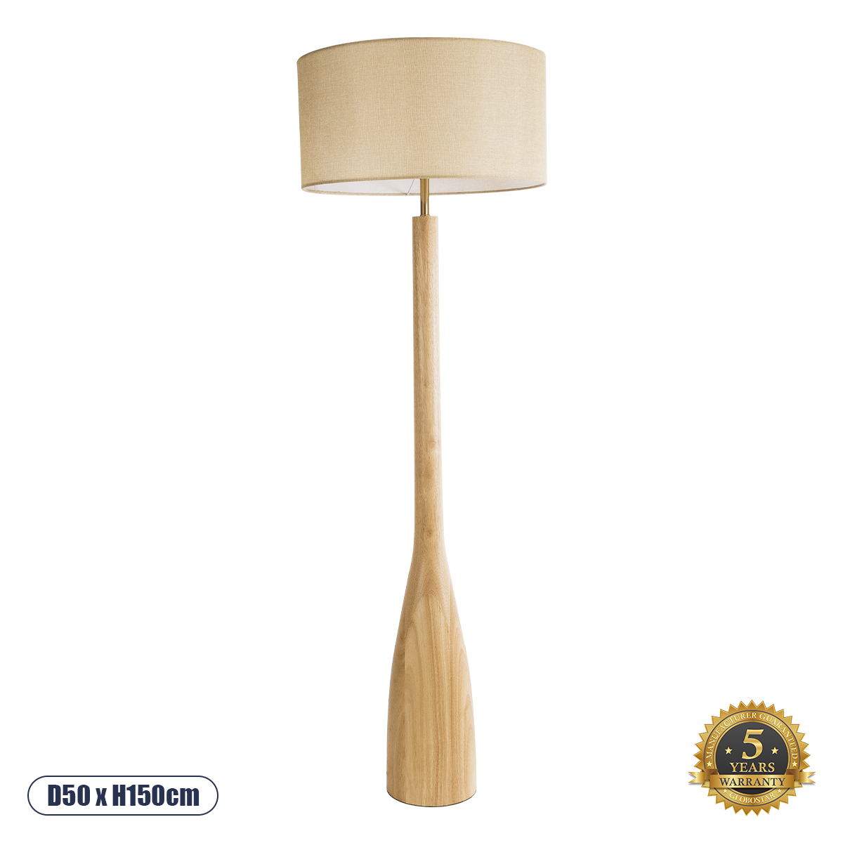 02318 GloboStar® BERKBAY 02318 Boho Επιδαπέδιο Φωτιστικό Μονόφωτο 1 x E27 IP20 Μπεζ Ξύλο με Μπεζ Ύφασμα – Μ50 x Π50 x Υ150cm 02318 GloboStar® BERKBAY 02318 Boho Επιδαπέδιο Φωτιστικό Μονόφωτο 1 x E27 IP20 Μπεζ Ξύλο με Μπεζ Ύφασμα – Μ50 x Π50 x Υ150cm
