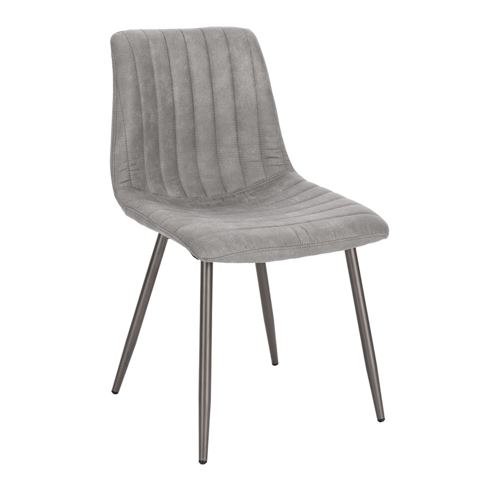 Liberta STRIPES ΚΑΡΕΚΛΑ ΓΚΡΙ GUNMETAL 48x56xH80cm 48x56xH80cm 03-1118