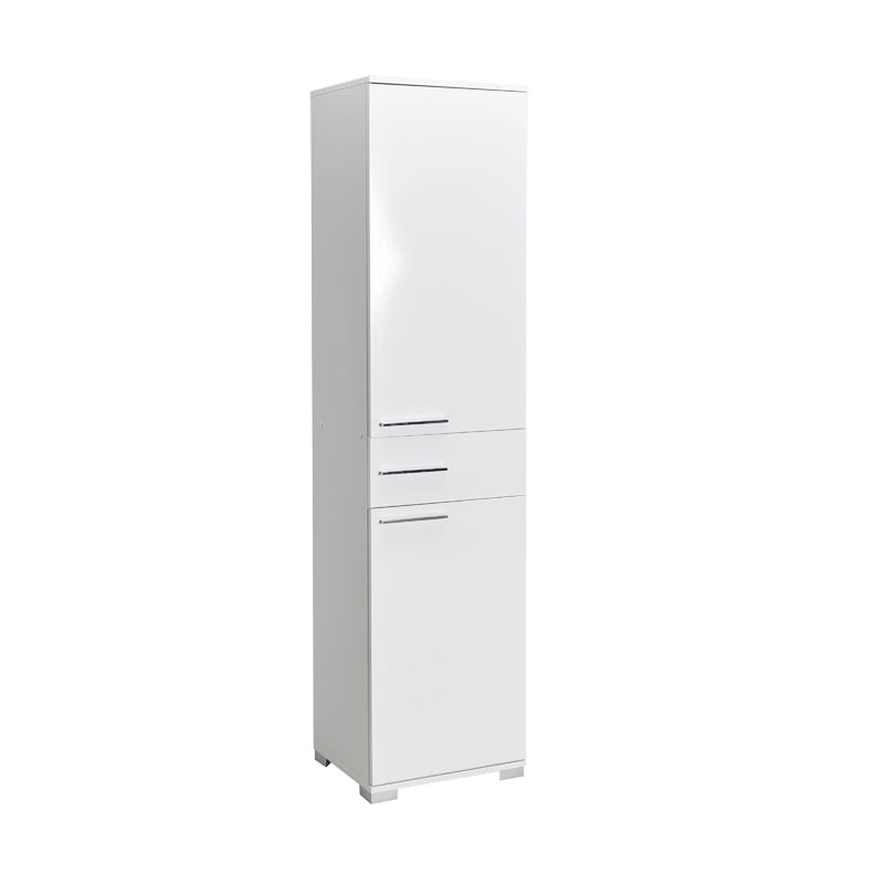 Ντουλάπα Chad pakoworld με συρτάρια λευκό gloss 45x40x188εκ 039-000169 Ντουλάπα Chad pakoworld με συρτάρια λευκό gloss 45x40x188εκ 039-000169