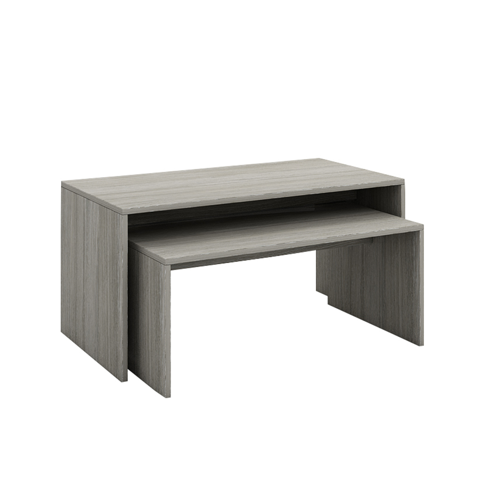 ALL DAY COFFEE TABLE ΓΚΡΙ OAK 90/80x45xH45/34cm 04-0385 ALL DAY COFFEE TABLE ΓΚΡΙ OAK 90/80x45xH45/34cm 04-0385