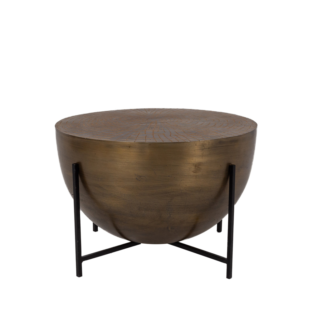 Liberta MONTANA COFFEE TABLE BRASS ANTIQUE ΜΑΥΡΟ 56x56xH38cm 56x56xH38cm 04-0606 Liberta MONTANA COFFEE TABLE BRASS ANTIQUE ΜΑΥΡΟ 56x56xH38cm 56x56xH38cm 04-0606