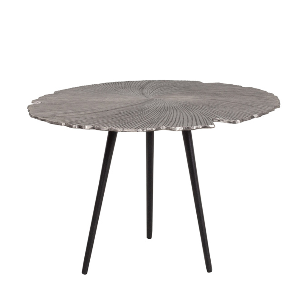 Liberta LEAF 60 SIDE TABLE NICKEL ΜΑΥΡΟ 60x60xH41cm 60x60xH41cm 04-0611 Liberta LEAF 60 SIDE TABLE NICKEL ΜΑΥΡΟ 60x60xH41cm 60x60xH41cm 04-0611