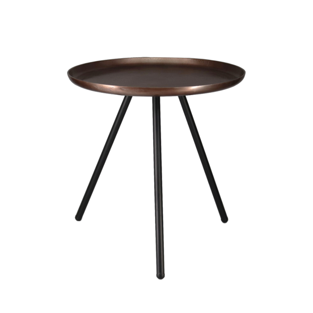 Liberta CALIPER 46 SIDE TABLE ΧΑΛΚΙΝΟ ΜΑΥΡΟ ΜΑΥΡΟ 45x45xH46cm 45x45xH46cm 04-0627 Liberta CALIPER 46 SIDE TABLE ΧΑΛΚΙΝΟ ΜΑΥΡΟ ΜΑΥΡΟ 45x45xH46cm 45x45xH46cm 04-0627