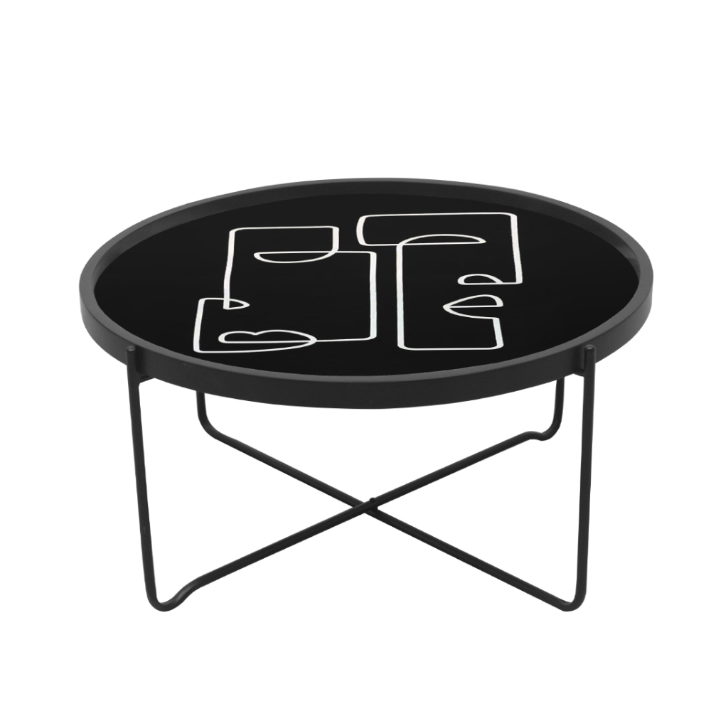 Liberta FACE COFFEE TABLE ΠΟΛΥΧΡΩΜΟ ΜΕ PATTERN ΜΑΥΡΟ 75x75xH37,5cm 75x75xH37,5cm 04-0651 Liberta FACE COFFEE TABLE ΠΟΛΥΧΡΩΜΟ ΜΕ PATTERN ΜΑΥΡΟ 75x75xH37,5cm 75x75xH37,5cm 04-0651