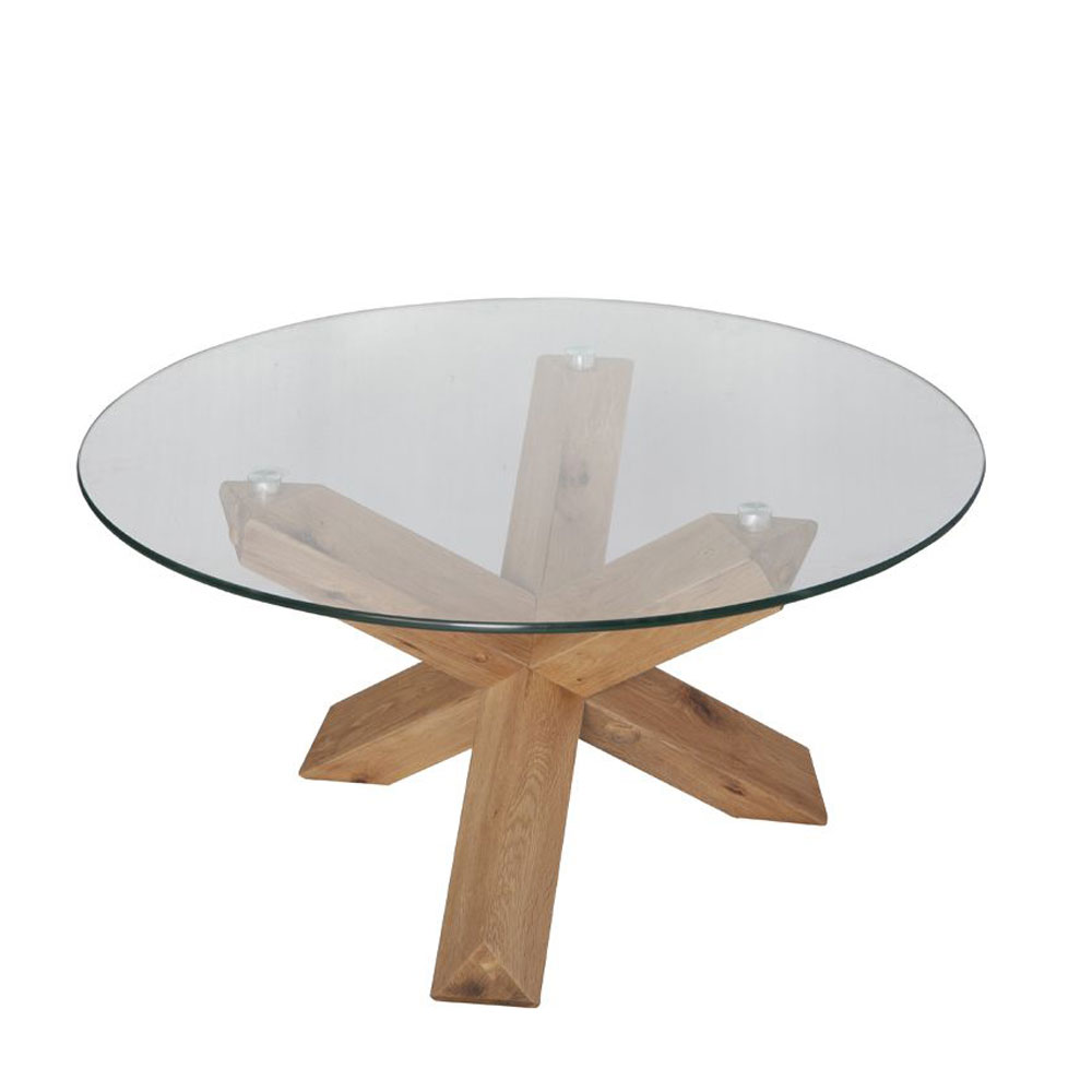 Liberta GLASS COFFEE TABLE ΔΙΑΦΑΝΟ OAK 80x80xH42cm 80x80xH42cm 04-0792 Liberta GLASS COFFEE TABLE ΔΙΑΦΑΝΟ OAK 80x80xH42cm 80x80xH42cm 04-0792