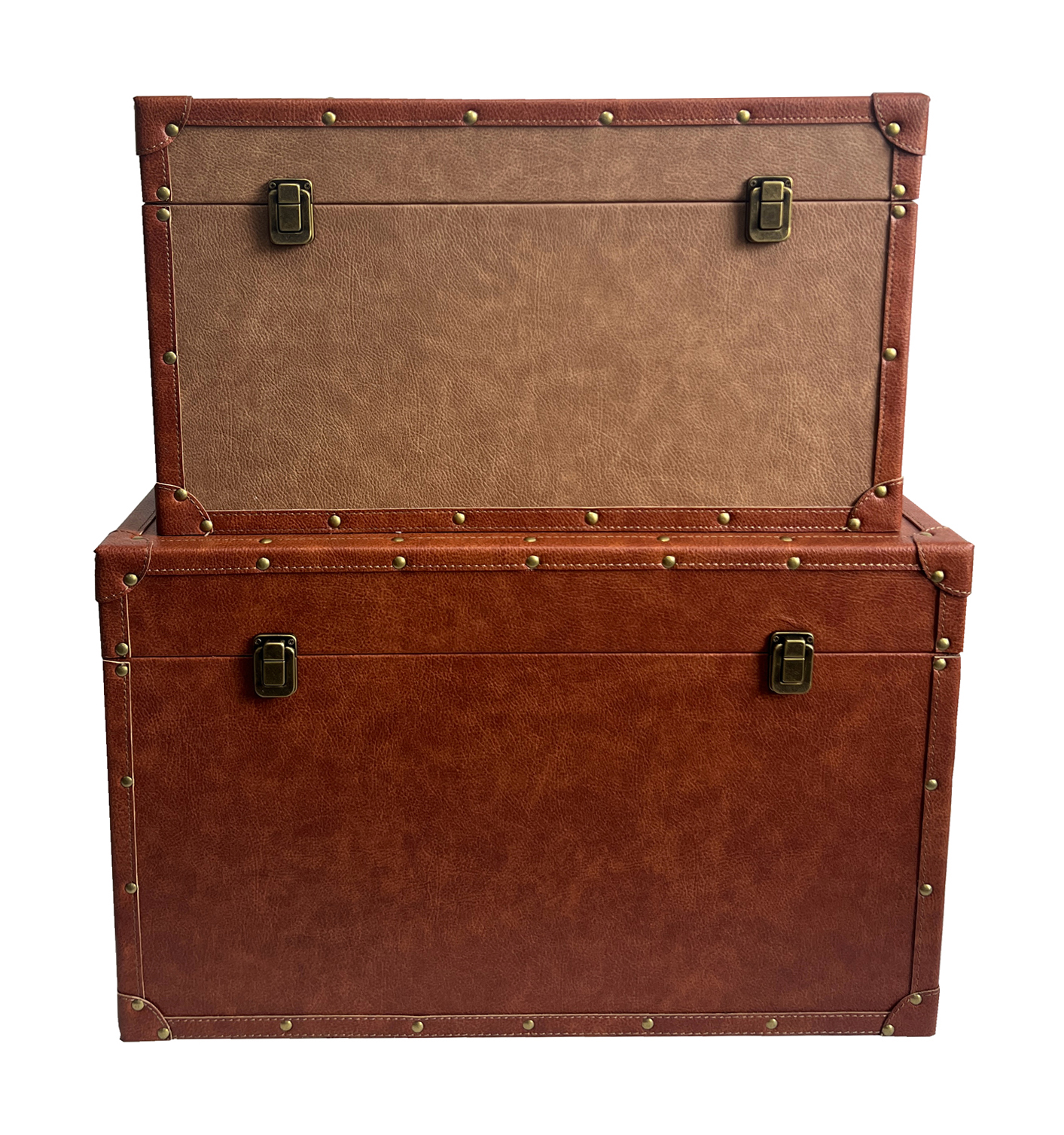 Liberta BRYST ΜΠΑΟΥΛΑ SET 2ΤΜΧ COGNAC PURO 64x40xH40cm 64x40xH40cm 04-0933 Liberta BRYST ΜΠΑΟΥΛΑ SET 2ΤΜΧ COGNAC PURO 64x40xH40cm 64x40xH40cm 04-0933