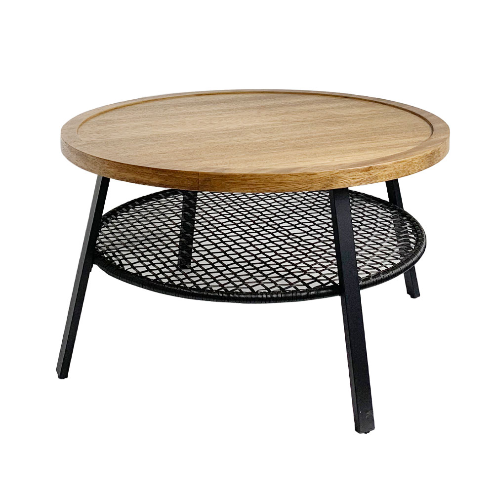 Liberta FILET COFFEE TABLE ΦΥΣΙΚΟ ΜΑΥΡΟ 75x75xH43cm 75x75xH43cm 04-0974 Liberta FILET COFFEE TABLE ΦΥΣΙΚΟ ΜΑΥΡΟ 75x75xH43cm 75x75xH43cm 04-0974