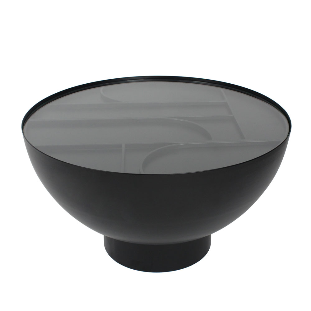 Liberta ARCHES COFFEE TABLE ΜΑΥΡΟ 70x70xH40cm 70x70xH40cm 04-1110