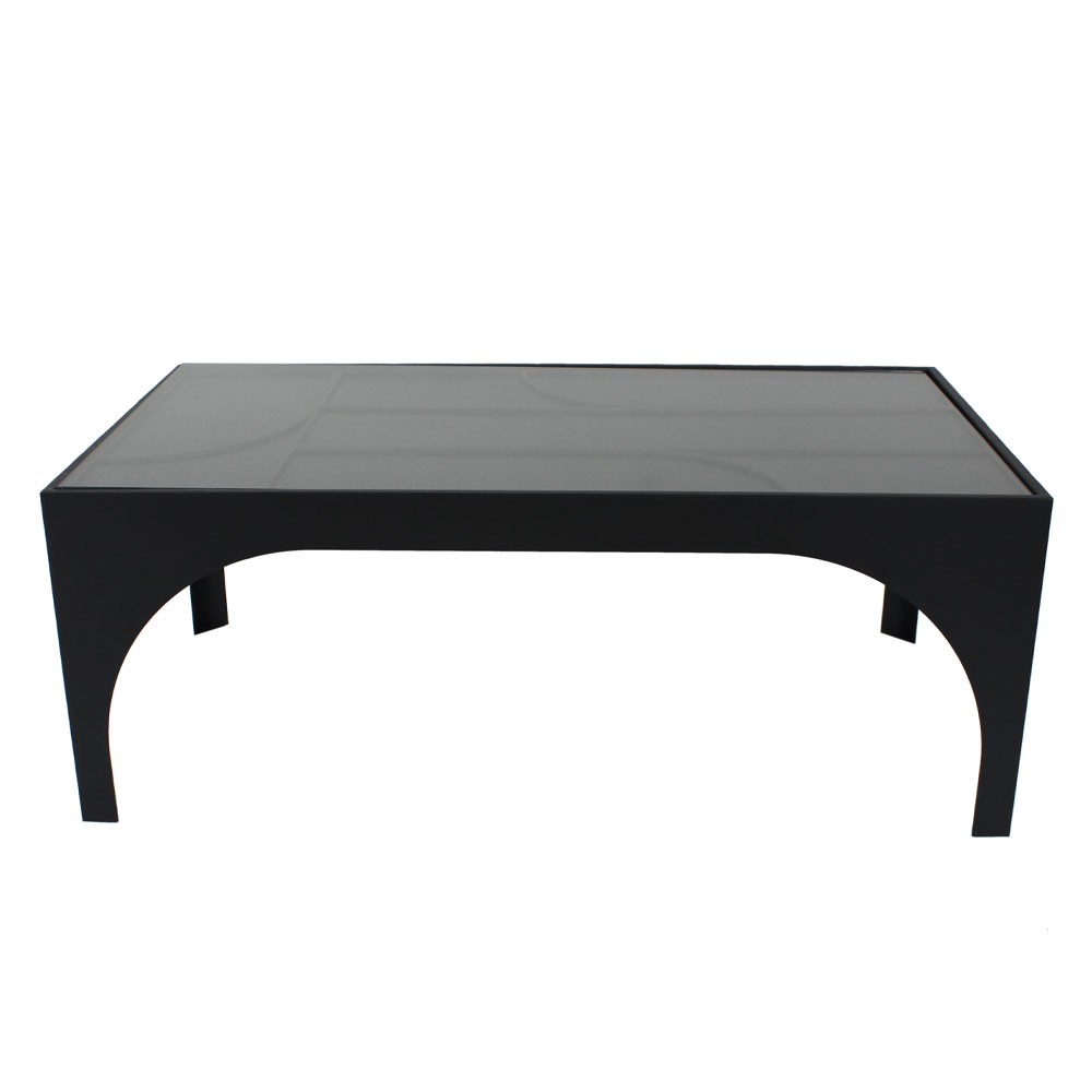 Liberta ARCHES COFFEE TABLE ΜΑΥΡΟ ΜΑΤ 100x55xH38cm 100x55xH38cm 04-1112