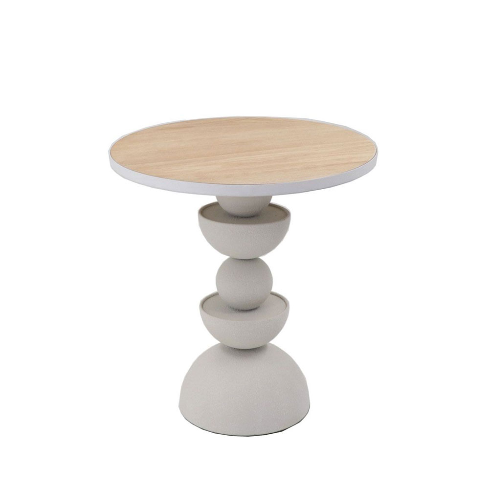 Liberta UP   DOWN 40,5 SIDE TABLE ΛΕΥΚΟ ΦΥΣΙΚΟ 40,5×40,5xH45cm 40,5×40,5xH45cm 04-1148