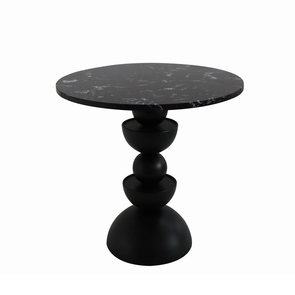 Liberta UP   DOWN 45 SIDE TABLE ΜΑΥΡΟ 45x45xH44,5cm 45x45xH44,5cm 04-1154