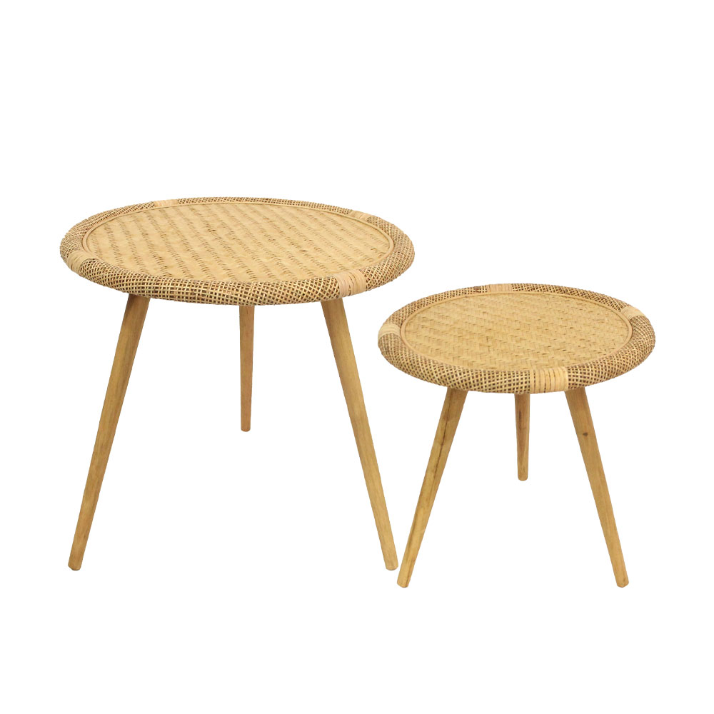 Liberta KAMIRA SIDE TABLE SET 2ΤΕΜ ΦΥΣΙΚΟ 54x54xH51cm 54x54xH51cm 04-1169 Liberta KAMIRA SIDE TABLE SET 2ΤΕΜ ΦΥΣΙΚΟ 54x54xH51cm 54x54xH51cm 04-1169
