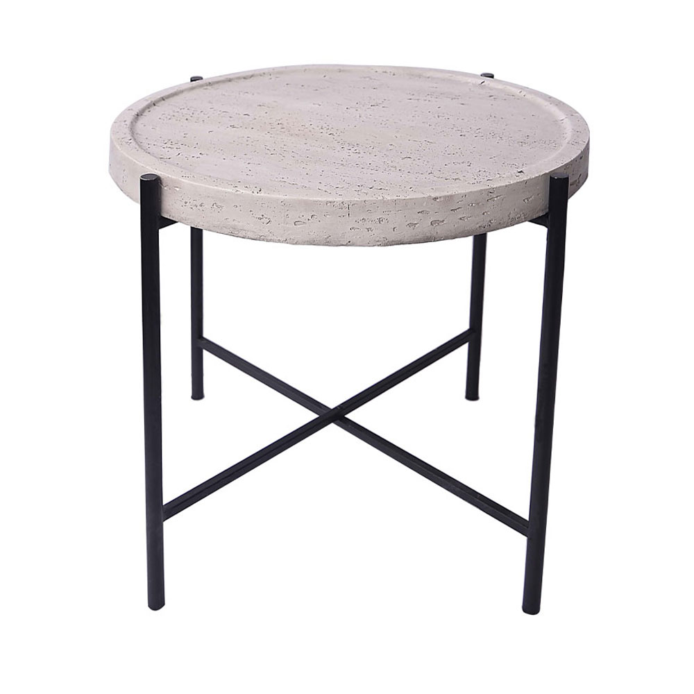Liberta TERRAZO SIDE TABLE OFF WHITE ΜΑΥΡΟ 63,5×63,5xH56,5cm 63,5×63,5xH56,5cm 04-1189 Liberta TERRAZO SIDE TABLE OFF WHITE ΜΑΥΡΟ 63,5×63,5xH56,5cm 63,5×63,5xH56,5cm 04-1189
