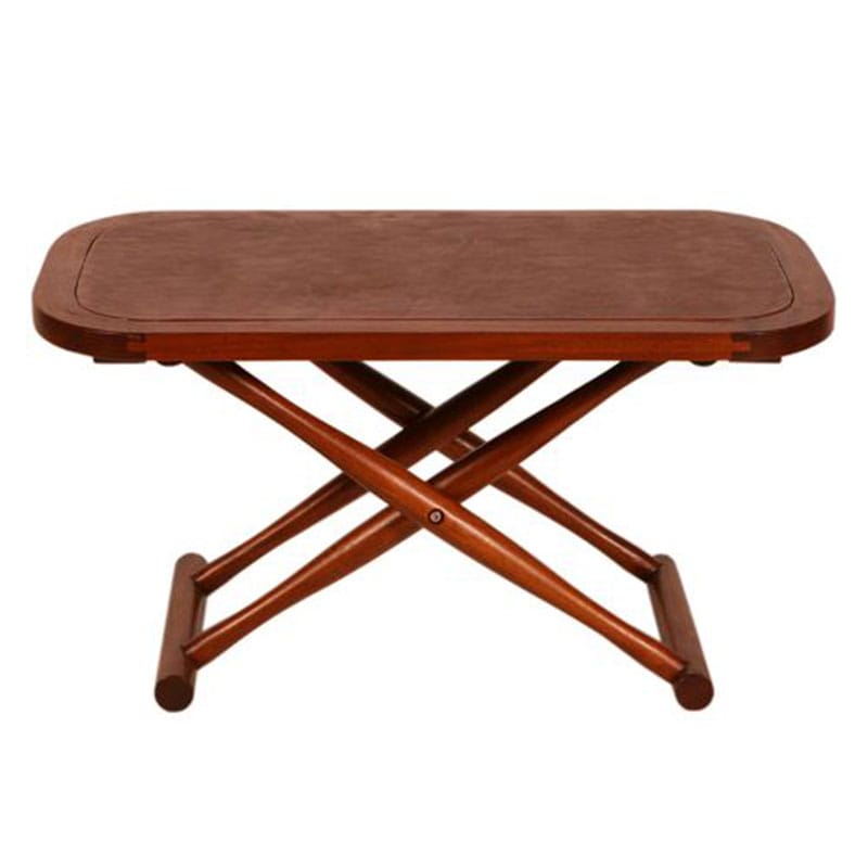 Artekko Ξύλινο Βοηθητικό Τραπεζάκι με Δέρμα (80x48x43)cm Artekko 047-5133