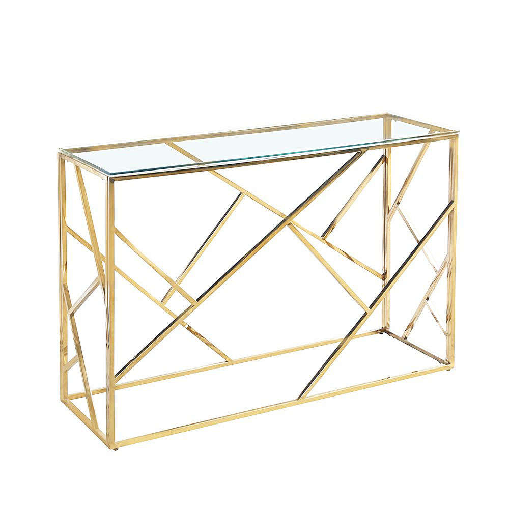 BONSAI ΚΟΝΣΟΛΑ ΧΡΥΣΟ ΔΙΑΦΑΝΟ 120x40xH78cm 05-0468