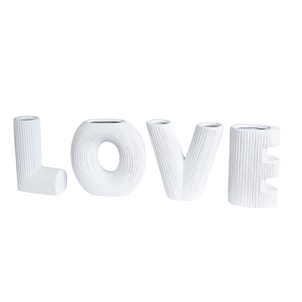 Βάζο ArteLibre ‘LOVE’ Λευκό Κεραμικό Υ15cm Σετ 4Τμχ Βάζο ArteLibre ‘LOVE’ Λευκό Κεραμικό Υ15cm Σετ 4Τμχ