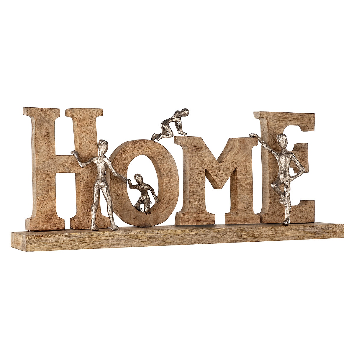 Διακοσμητικό ArteLibre ‘Home’ Φυσικό/Μπρονζέ Ξύλο/Αλουμίνιο 8x60x23.5cm Διακοσμητικό ArteLibre ‘Home’ Φυσικό/Μπρονζέ Ξύλο/Αλουμίνιο 8x60x23.5cm