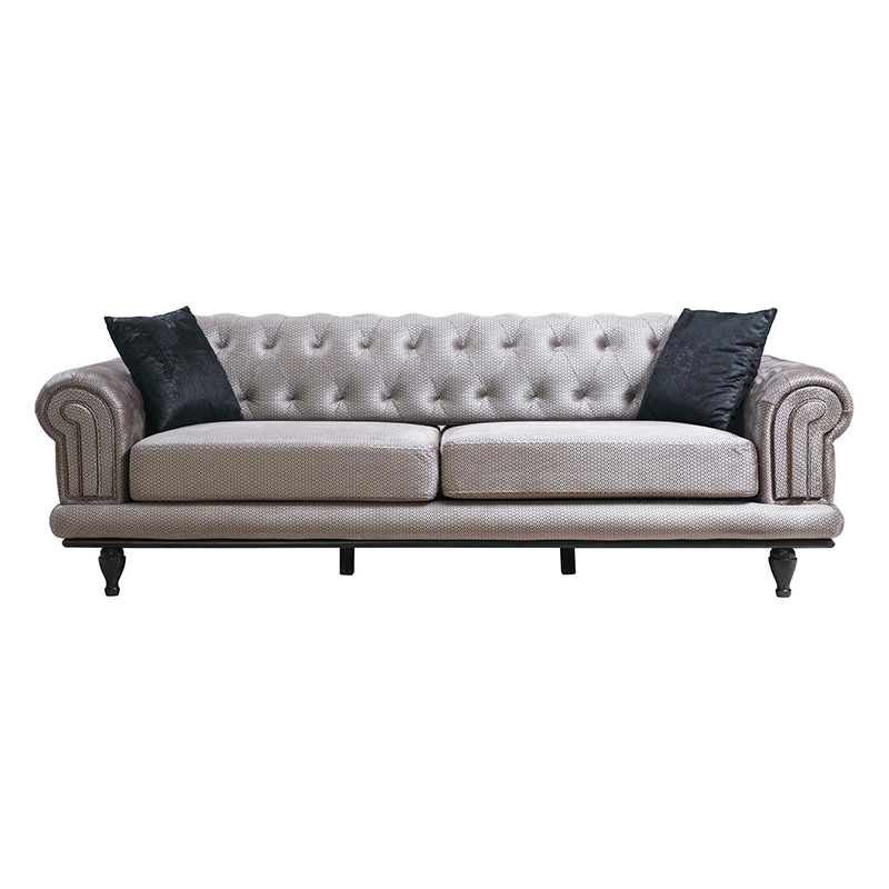 Καναπές 3θέσιος PWF-0522 pakoworld ύφασμα γκρι-μαύρο 230x95x78εκ 071-001165 Καναπές 3θέσιος PWF-0522 pakoworld ύφασμα γκρι-μαύρο 230x95x78εκ 071-001165