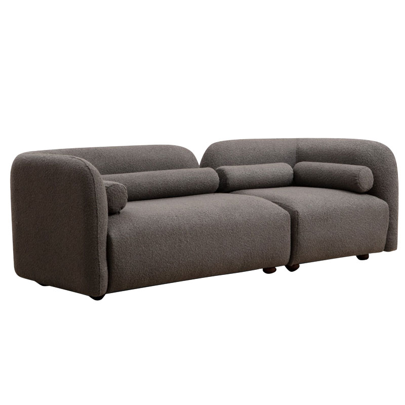 Καναπές 3θέσιος Tranquil pakoworld ύφασμα μπουκλέ γκρι 228x90x74εκ 071-001405 Καναπές 3θέσιος Tranquil pakoworld ύφασμα μπουκλέ γκρι 228x90x74εκ 071-001405