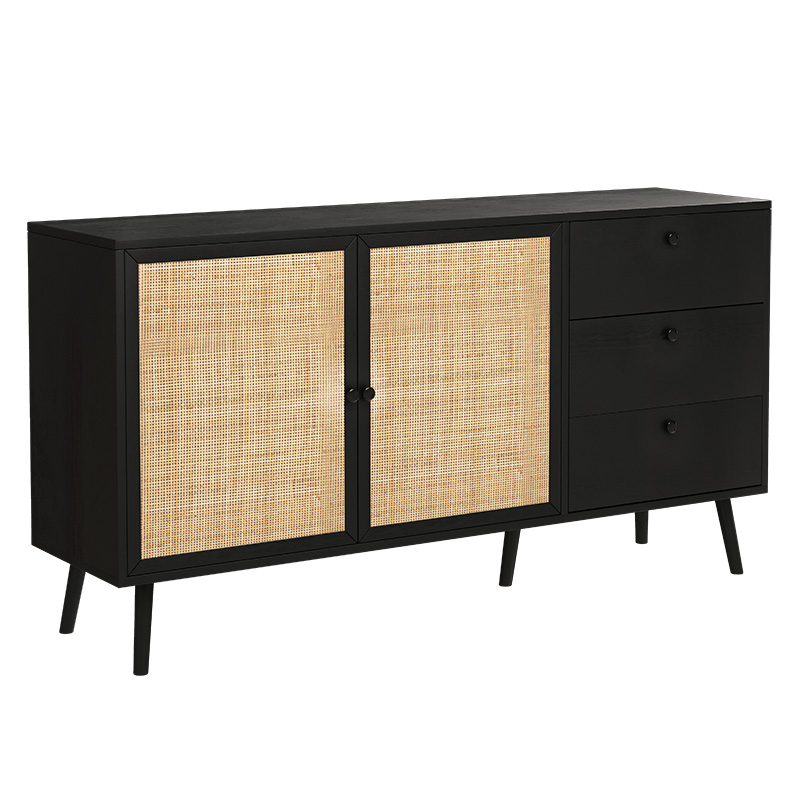 Μπουφές Oslo pakoworld μαύρο-φυσικό 150x39x79εκ 086-000016 Μπουφές Oslo pakoworld μαύρο-φυσικό 150x39x79εκ 086-000016