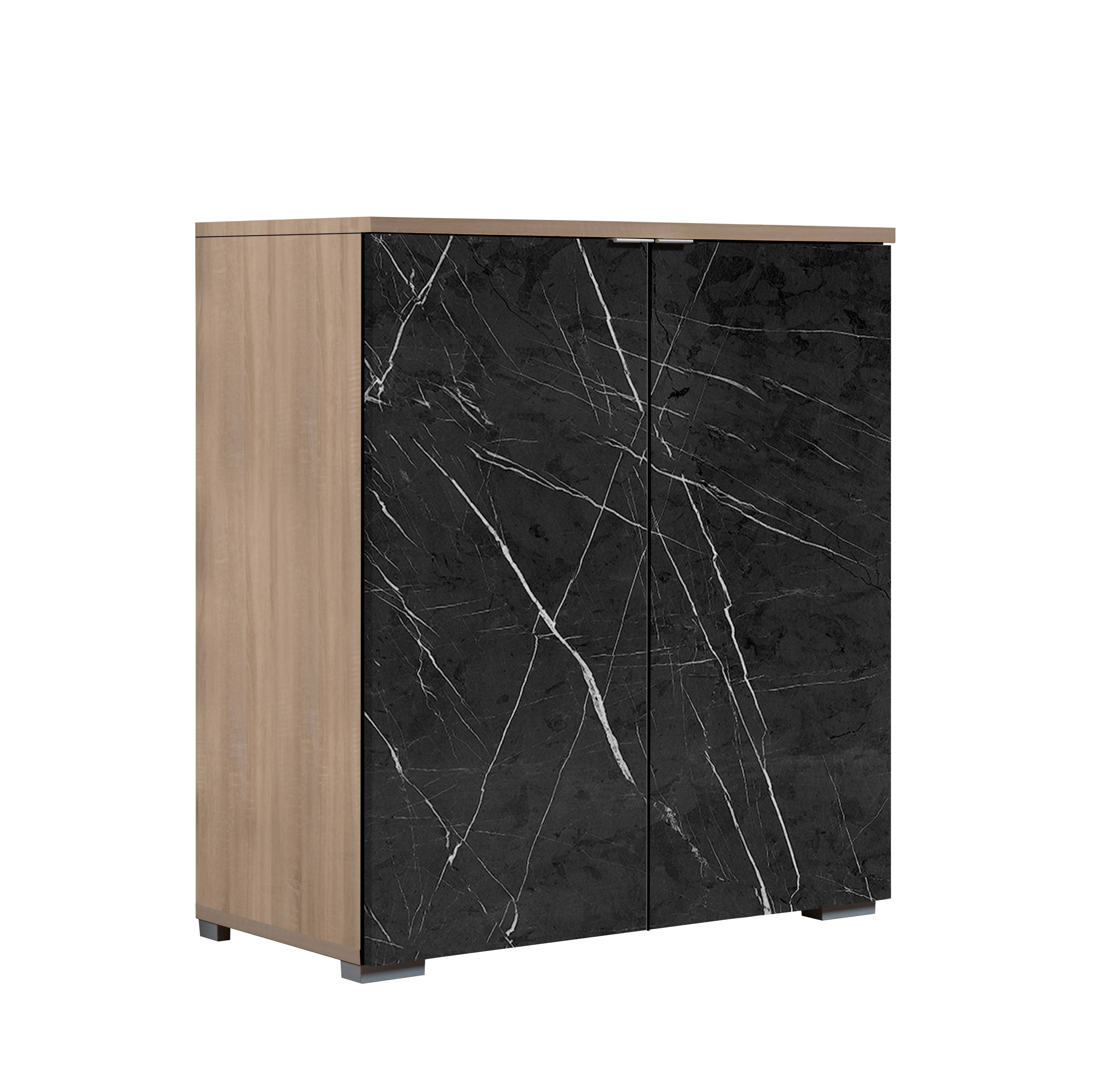 CASTLE ΚΟΜΟΤΑ 2ΠΟΡΤΕΣ SONOMA ΠΕΤΡΑ 70x35xH78,9cm 09-1224