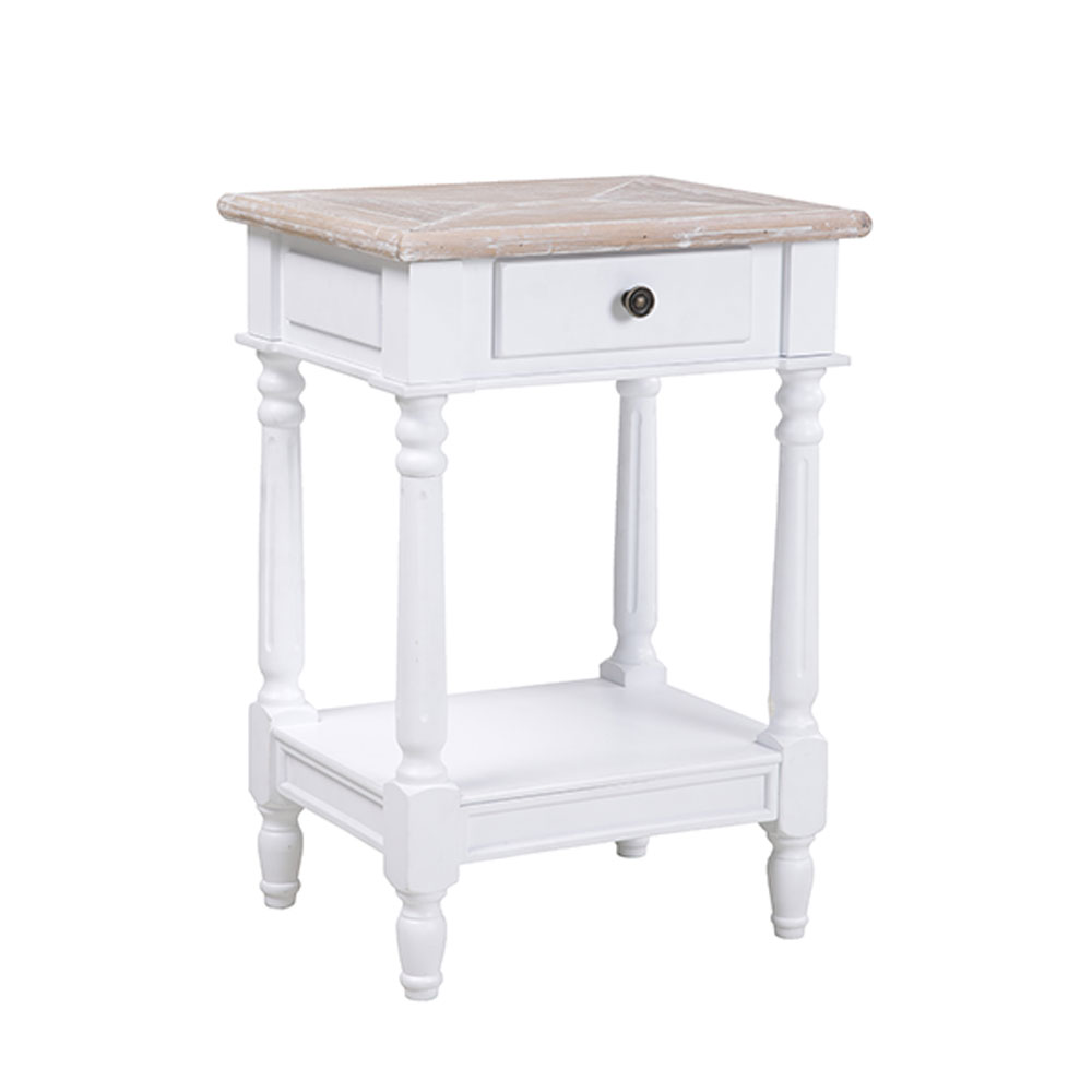 Liberta HISTORY ΚΟΜΟΔΙΝΟ ΛΕΥΚΟ ΦΥΣΙΚΟ 46x37xH67cm 46x37xH67cm 09-1508