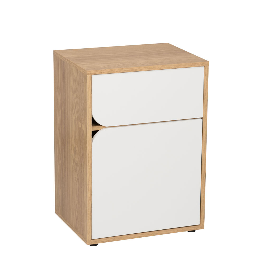 Liberta SMILE 2 ΚΟΜΟΔΙΝΟ SONOMA ΛΕΥΚΟ 45x35xH63,5cm 45x35xH63,5cm 09-2123
