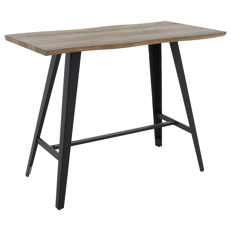 Tραπέζι μπαρ Fortitude pakoworld MDF καρυδί – πόδι μαύρο 140x70x103.5εκ 093-000014 Tραπέζι μπαρ Fortitude pakoworld MDF καρυδί – πόδι μαύρο 140x70x103.5εκ 093-000014
