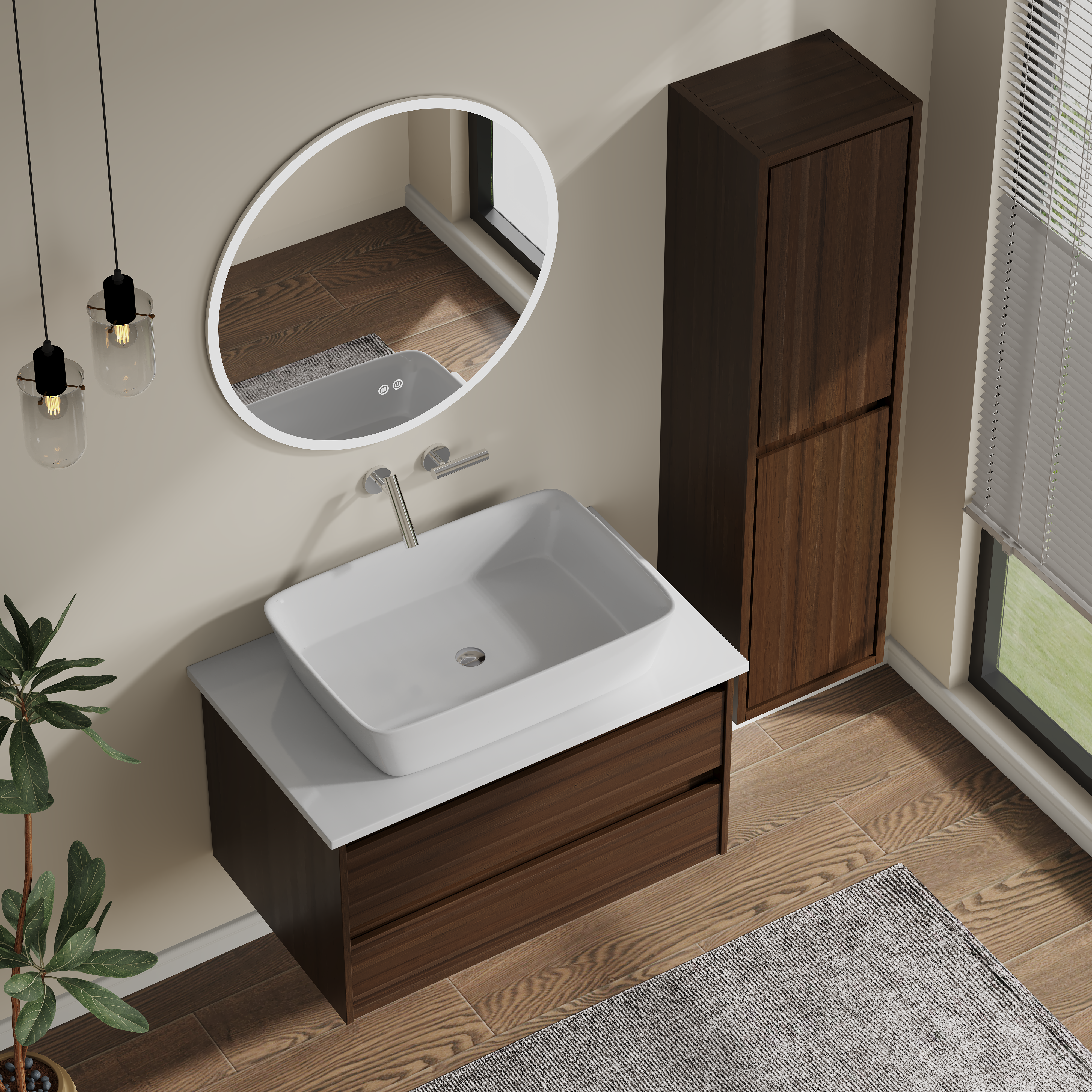 Σετ Επίπλου EVELYN TOP 80cm. χρ.BROWN 9SEVET080BR 9SEVET080BR Σετ Επίπλου EVELYN TOP 80cm. χρ.BROWN 9SEVET080BR 9SEVET080BR