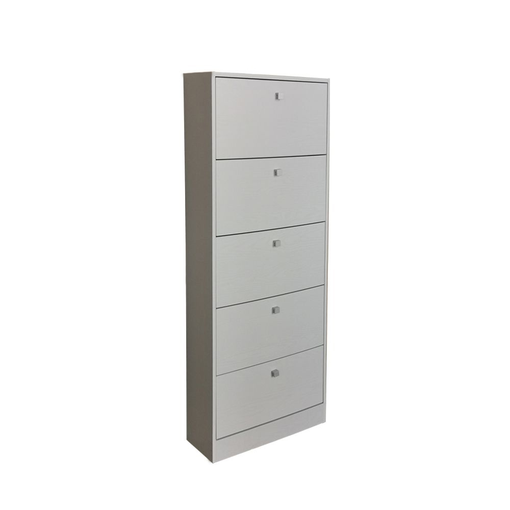 SINGLE ΠΑΠΟΥΤΣΟΘΗΚΗ 5ΠΟΡΤΕΣ ΛΕΥΚΟ OAK 62x15xH164cm 10-0039 SINGLE ΠΑΠΟΥΤΣΟΘΗΚΗ 5ΠΟΡΤΕΣ ΛΕΥΚΟ OAK 62x15xH164cm 10-0039