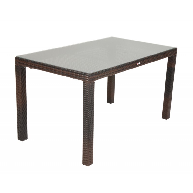 Τραπέζι κήπου “VIENNA” αλουμινίου-wicker σε χρώμα cappuccino 200x100x74 100-00151 Τραπέζι κήπου “VIENNA” αλουμινίου-wicker σε χρώμα cappuccino 200x100x74 100-00151