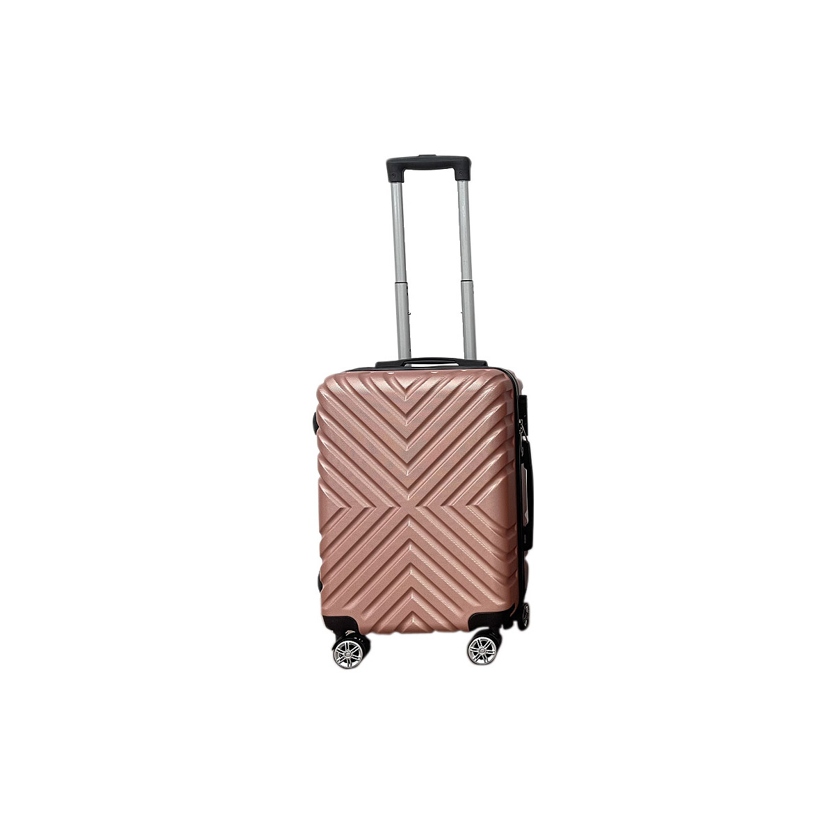 Βαλίτσα "ROADTRIP" από ABS σε χρώμα ροζ χρυσό 39x20x55 100-03200