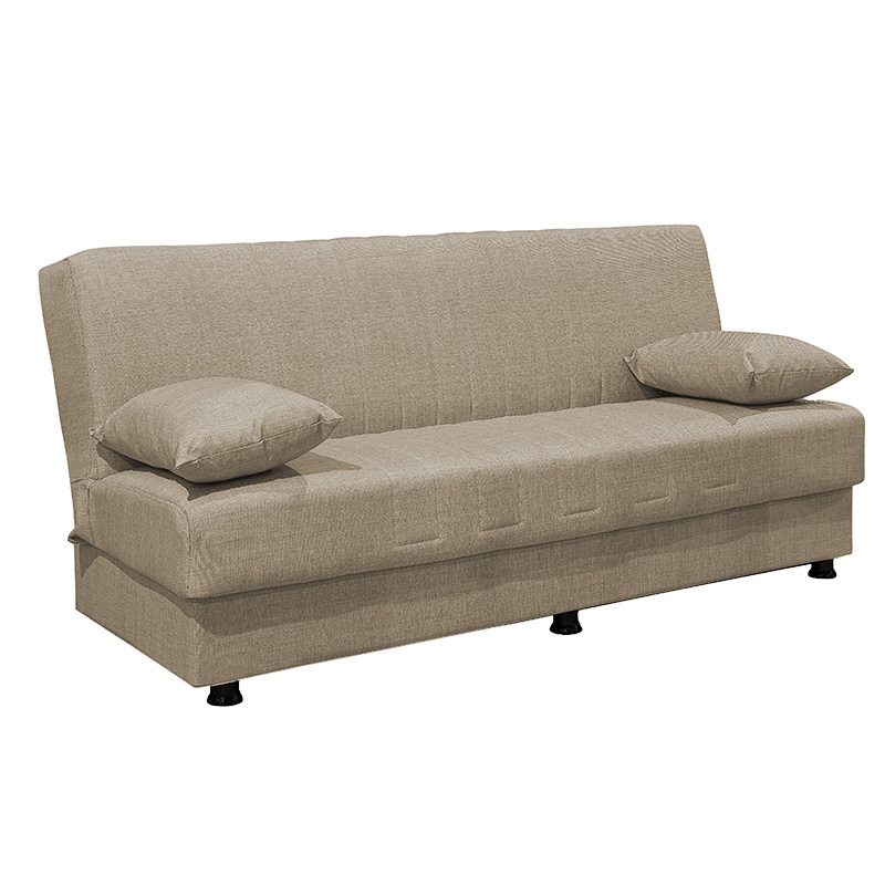 Kαναπές κρεβάτι Romy 3θέσιος ύφασμα μπεζ 190x90x80εκ 100-03487 Kαναπές κρεβάτι Romy 3θέσιος ύφασμα μπεζ 190x90x80εκ 100-03487